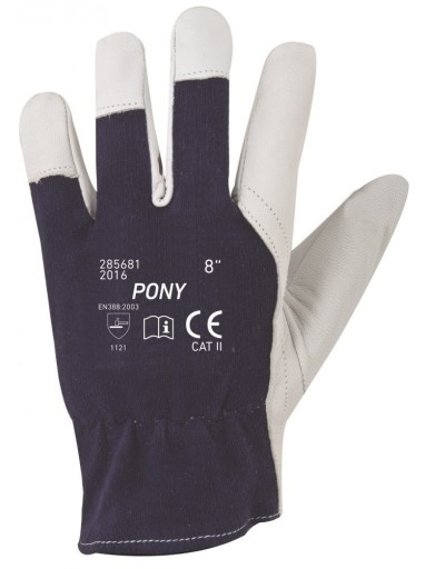 Kožené pracovné rukavice PONY Koža 1 pár 10 XL