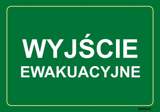 TABUĽKA INFORMAČNÁ TABUĽA NÚDZOVÝ VÝSTUP