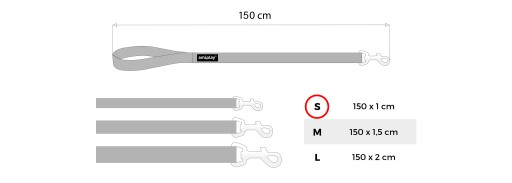 amiplay Klasické vodítko Twist 150 cm S Modré