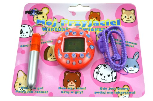 TAMAGOTCHI RUŽOVÁ RUŽOVÁ INTERAKTÍVNA HRAČKA ZVIERATKO 49V1 GUĽOVÉ VODÍTKO