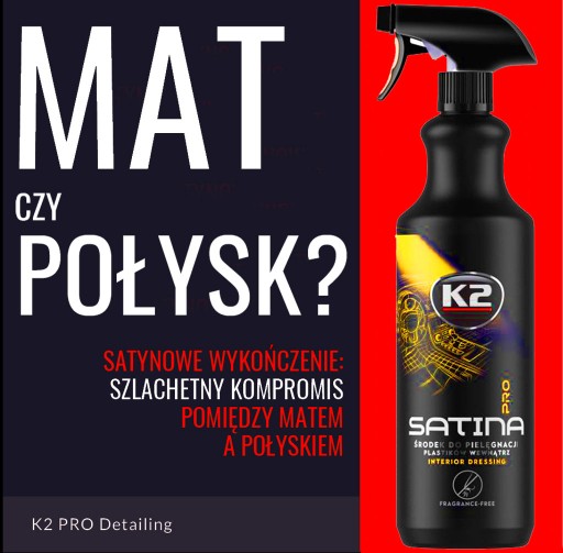K2 SATINA PRO KOKPIT DRESSING, Bez vône, 1L