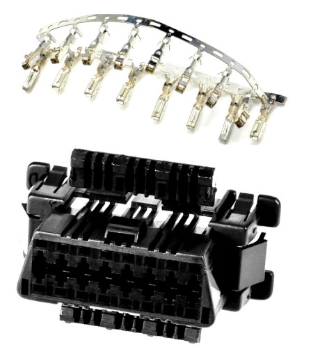 KONEKTOR OBDII OBD2 TOYOTA ČIERNA MONTÁŽNA ZÁSUVKA