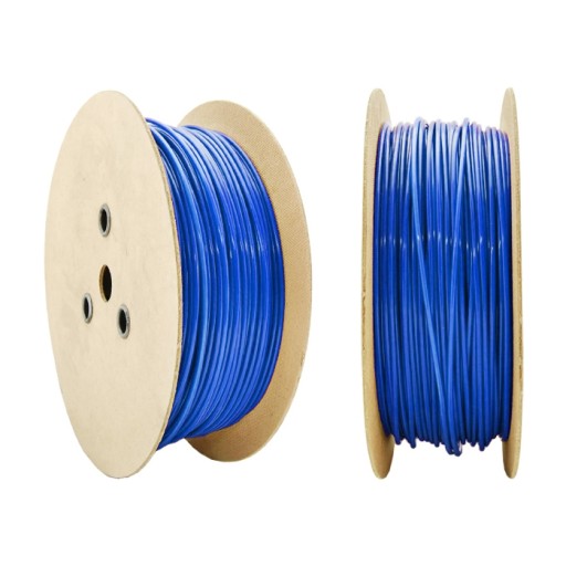 Oceľové káblové lano s poťahom z PVC 1,6/3mm 1x7 MODRÉ 1mb