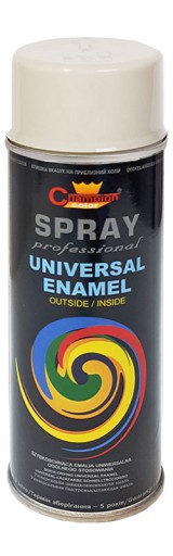 Univerzálna farba v spreji smalt 400 ml biely lesk