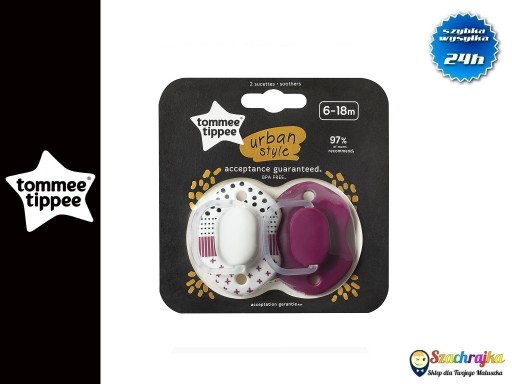 Cumlík TOMMEE TIPPEE URBAN UKLIDŇUJÚCI 2x 6-18 1