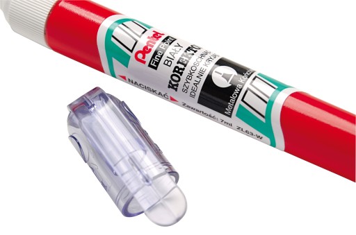 KOREKČNÉ PERO, PENTEL, KOVOVÝ KONCOVK, 7 ML, ZL63