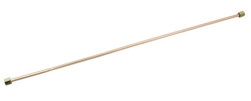 Trubka kompresora s dvomi skrutkovými spojmi, dĺžka 50 cm, priemer závitu 9 mm