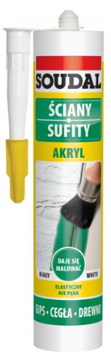 Soudal biely univerzálny akryl