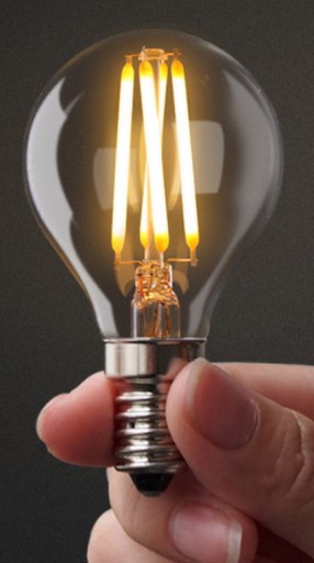 E14 LED FILAMENT G45 žiarovka 4W EDISON HEAT guľa