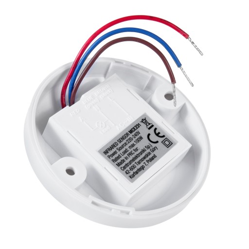 STROPNÝ SNÍMAČ POHYBOVÝ SNÍMAČ PIR DUSK PRE LED ROZSAH 360 STUPŇOV