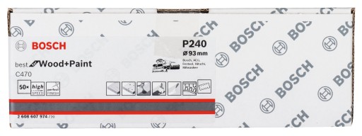 Brúsny papier na suchý zips 93x185 mm GR.240 BOSCH