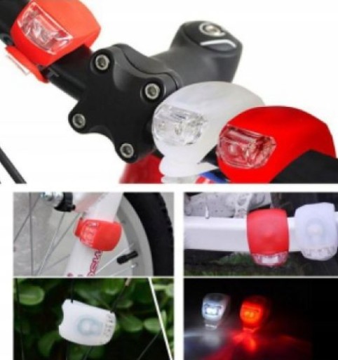 SADA LED CYKLISTICKEJ LAMPY PREDNÉ ZADNÉ 2ks LED