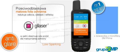 GLLASER AG MAT Garmin GPSmap 66s ochranná fólia