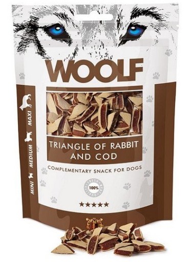 Woolf Rabbit and Cod Trojuholníková králičia treska 100g