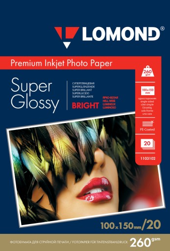 SUPER LESKLÝ FOTOPAPIER 10x15 260g