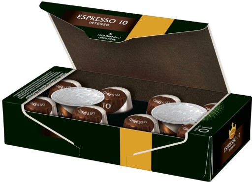 Kapsuly Nespresso Jacobs Espresso Intenso 10 ks.