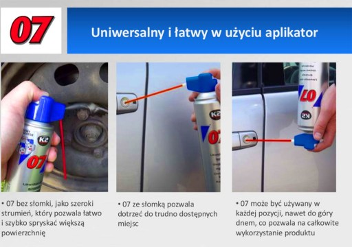 K2 07 Odstraňovač hrdze penetrátor VIACÚČELOVÝ 250 ML