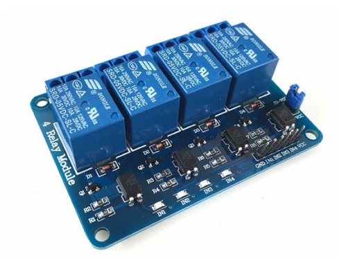 MODUL 4x 4 KANÁLOVÉ RELÉ 5V 10A AVR ARM ARDUINO
