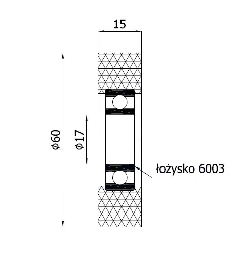 VALCE VALCE fi 60mm TLAKOVÉ VALCE šírka 20mm