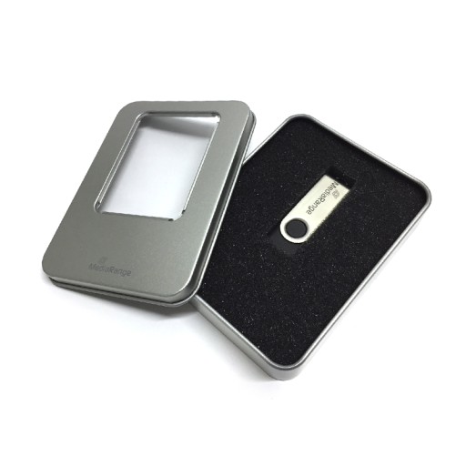 Estetické hliníkové puzdro na USB kľúč SVADOBNÝ darček