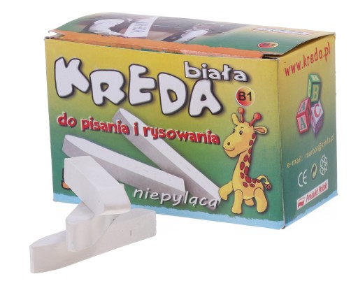 ŠKOLSKÉ KRIEDY, BIELE TABUĽKY, BEZ PRACHU - 50 KS