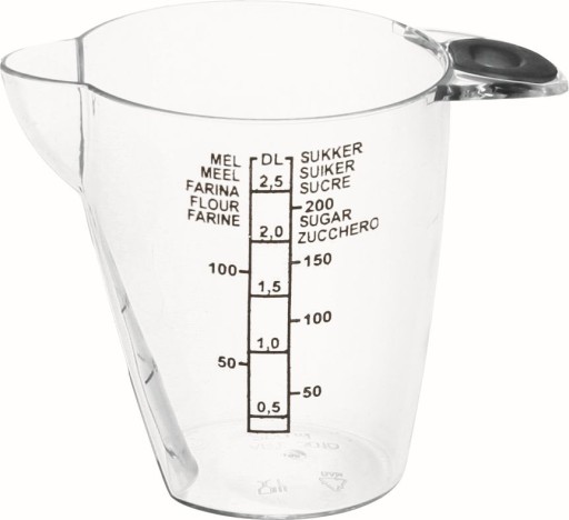 KUCHYŇSKÁ ODMERKA s odmerkou, 250 ml
