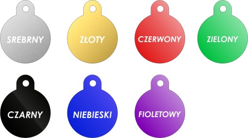 ID tag Kovový ID tag pre psa - CIRCLE