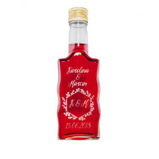 fľaštičky na tinktúry 200ml svadobné gravírovanie