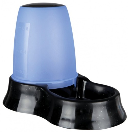 Krmítko Automatická napájačka Dávkovač vody a krmiva pre psov 0,6L TX-24761