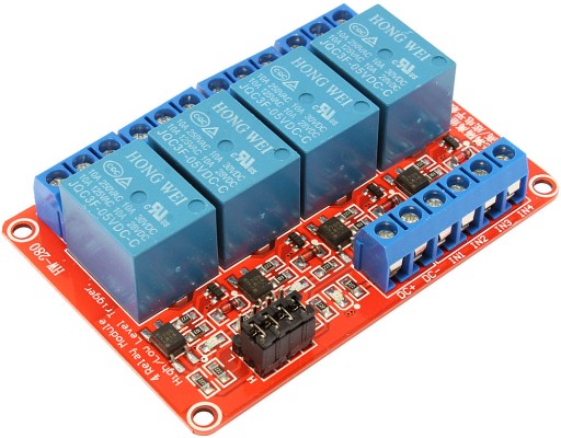 4-kanálové High/Low H/L 5V Arduino relé