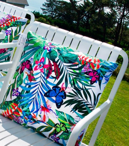 DEKORATÍVNY OBLIEK NA VANKÚŠ 45x45 FLAMING TROPICAL LEAF