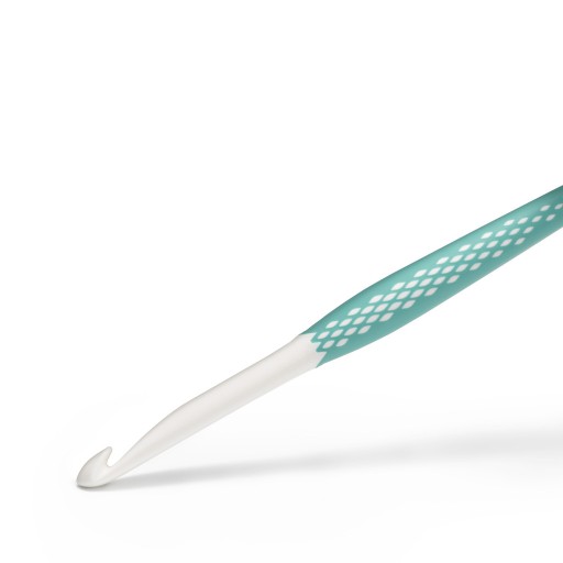 Háčik na háčkovanie Prym Ergonomics 8 mm x 17 cm tyrkysový
