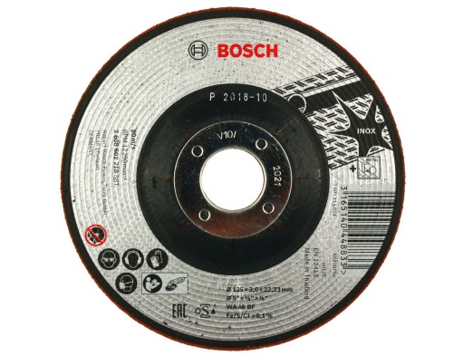 KORUNDOVÝ KOTOUČ BOSCH na brúsenie. oceľ 125/3,0mm