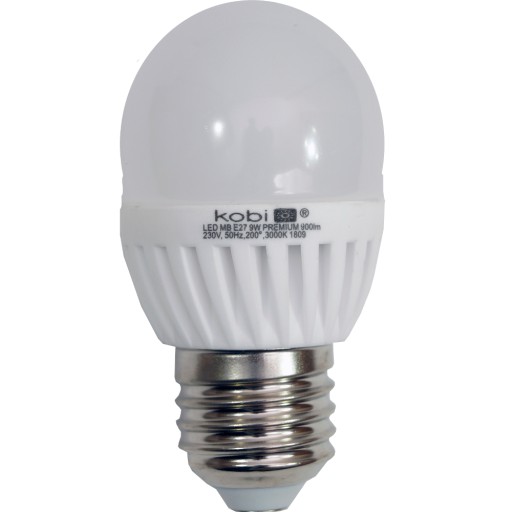 LED GUĽOVÁ ŽIAROVKA E27 9W TEPLÁ BIELA KOMBIN