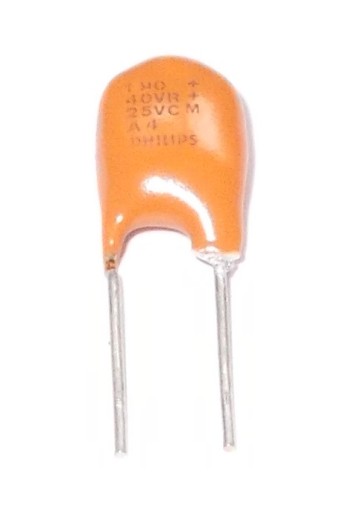 PHILIPS TANTALOVÝ KONDENZÁTOR 1uF 25V 10ks