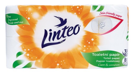 Linteo toaletný papier neparfumovaný 8 ks.