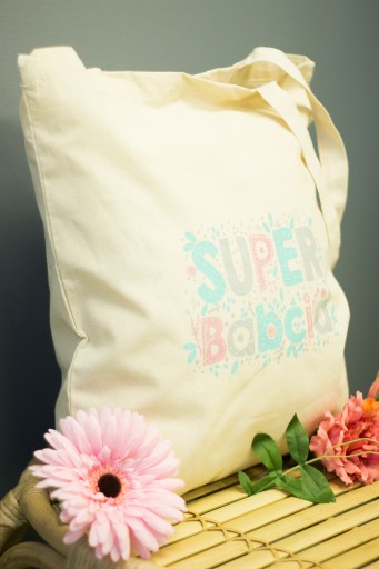 Bavlnená darčeková nákupná taška - Super Babička
