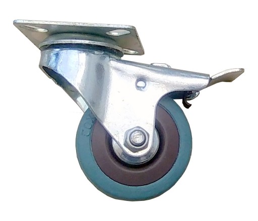 Kolieska priemer 50 mm, otočné nábytkové koliesko s brzdou