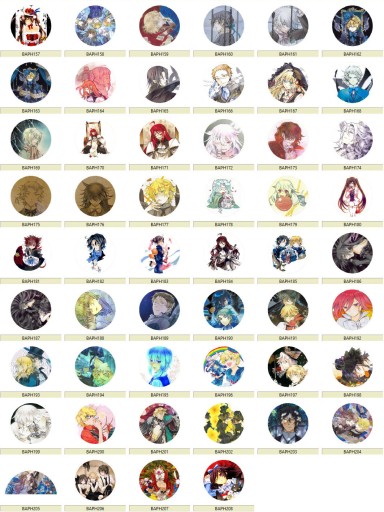Manga Anime Pandora Hearts Pins MNOHÉ DIZAJNY