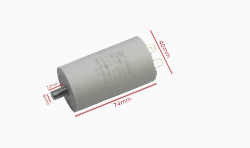 Kondenzátor indukčného motora 16uF 450V 3fázový AC EN60252-1 2 kolíky