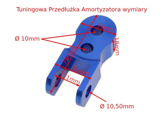 Predĺženie/adaptér tlmiča Scooter 2T 4T 2 ks