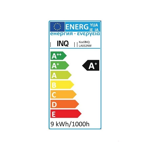 E27 LED žiarovka 9W NEUTRÁLNA BIELA A+ GULIČKA 806LM
