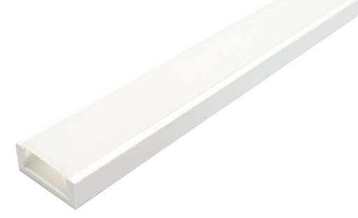BIELY POVRCH PVC PROFIL pre LED 1m + LAMPA