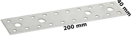 TESNENIE PLOCHÁ SPOJOVACIA PLACHTA pozinkovaná 200x40x2 mm