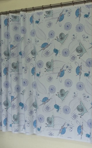 MG TK záves SNAIL BLUE 8127 AKCIA