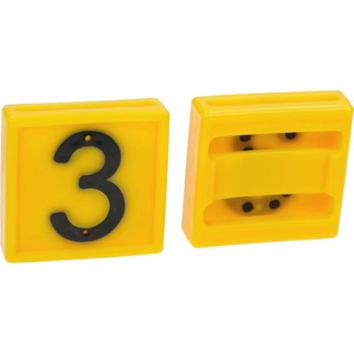 Číslo štítku „3“ pre obojky pre dobytok