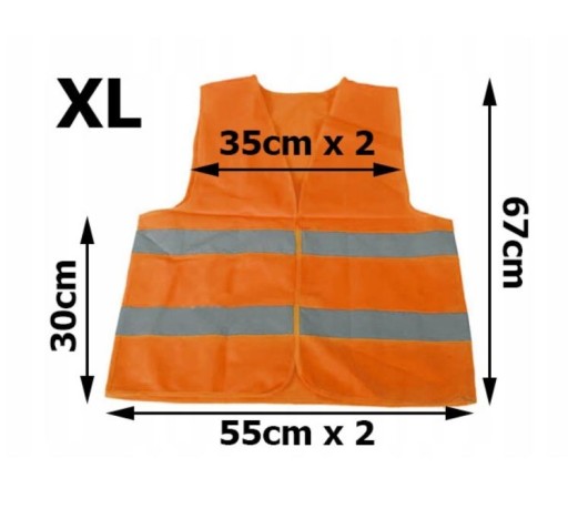 577 REFLEXNÁ VESTA ORANŽOVÁ XL