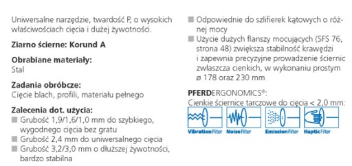 PFERD Oceľový rezací kotúč 125/1 mm originál