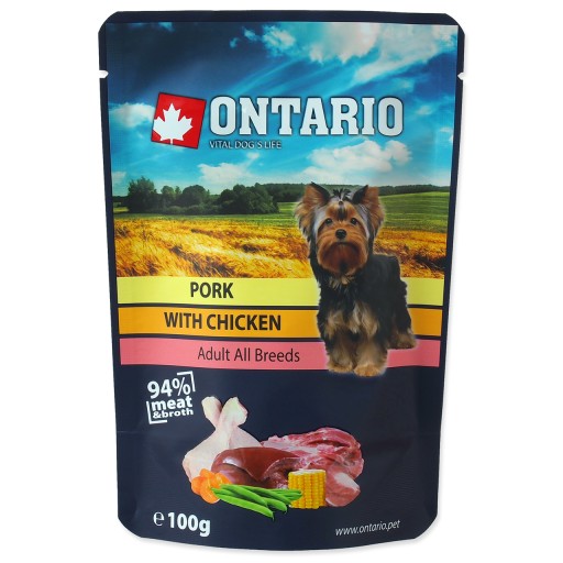 ONTARIO 100g KURACIE MÄSO BRAVČOVÉ VO VÝVAR