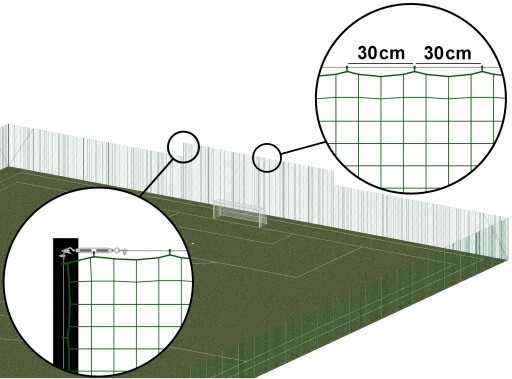 SIEŤKA NA ZACHYTENIE loptičiek 100x100 fi 4mm. LAVAČA LOPTIČEK